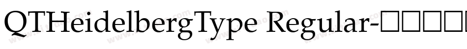 QTHeidelbergType Regular字体转换